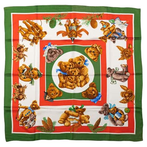 hermes teddy bear scarf|Women's Scarves and Silk Accessories .